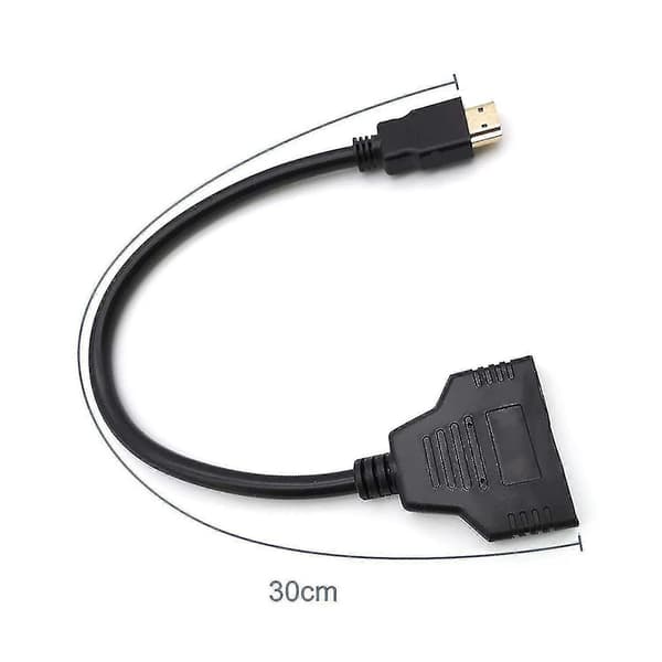 HDMI-splitteradapterkabel HDMI-splitter 1 in 2 ut HDMI-hane
