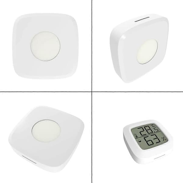 2 stk Mini Indendørs Digital Hygrometer Termometer med LCD-Skærm og Termometer til Hjem, Kontor, F