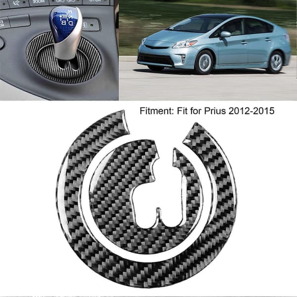 2 stk. Gearskiftepanel Dækslet Trim Kulfiber Passer til Prius 2012-2015 Højre Styret