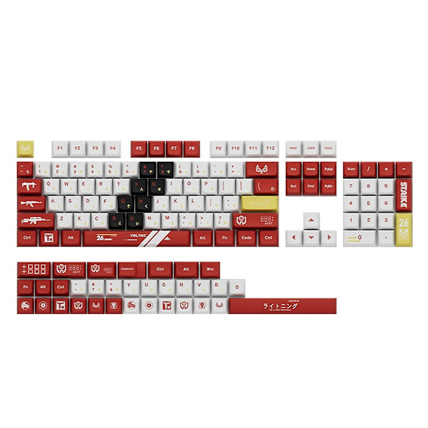 PBT-tangentbordsknappar för 6.25u Space 61 63 64 68 82 84 87 96 98 100 104 108 tangentbord