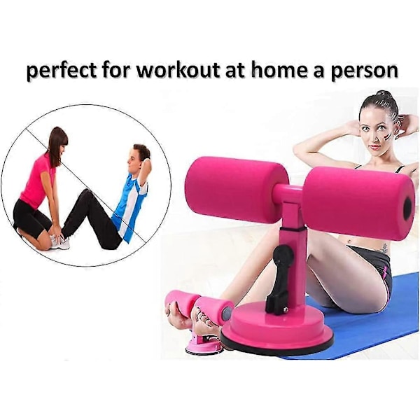 Bärbar Sit-up Bar, Justerbar Självsugande