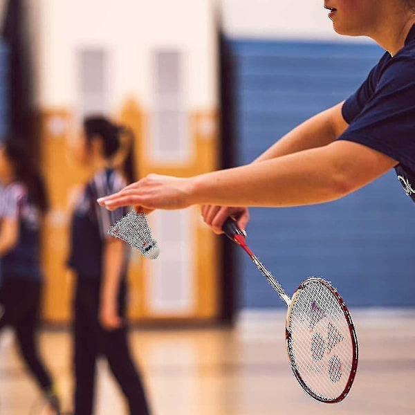 Pakke med 24 Badmintonfjerbolde Badminton Plastikbold Skumhoved til Børn Voksne Sportsaktiviteter A