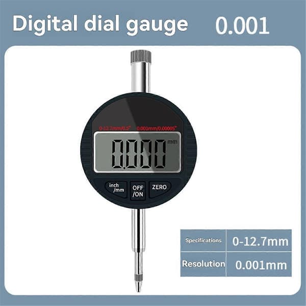 0-12,7 0,001 mm Digital Indikator RS232 (9 huller) Data Output Digital Elektronisk Mikrometer Ur Indi