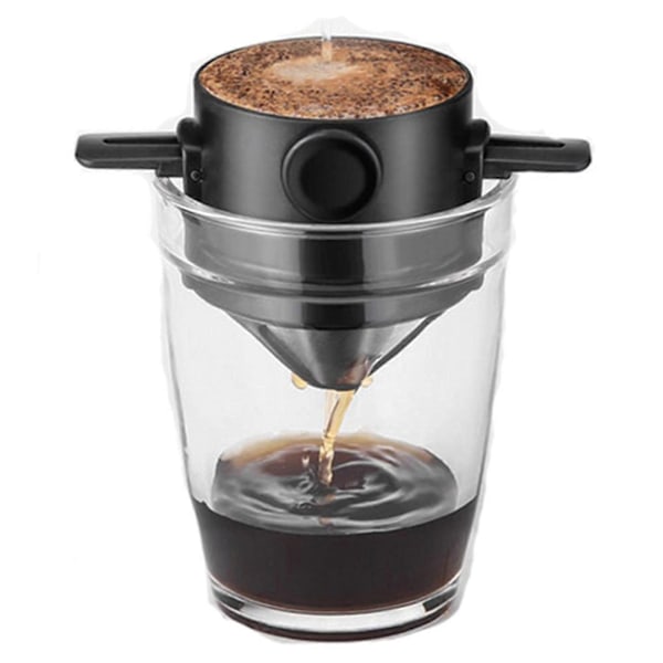 Kaffefilter Foldbar Brygning Rustfrit Stål Filter Egnet Til Enhver Kop