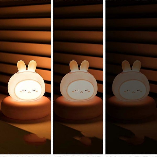 Tegneserie Natlampe til Børn, Søde LED Lamper til Teenagepigers Soveværelse, Kreativ Tegneserie Slap Lampe Sengelampe Smart Lille Natlampe Silikone Sporingslys