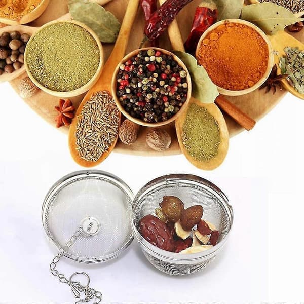 Spice Ball -yrtti-infuusio, Extra Large, 11 cm, ruostumaton teräs