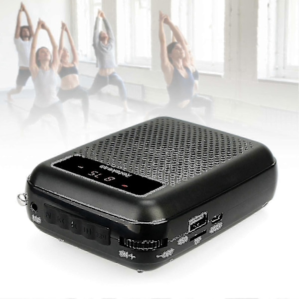 Retekess Pr16r Röstförstärkare Multifunktionell Digital Display Abs Portabel Mini 12w Mikrofon Megafon Högtalare För Lärare