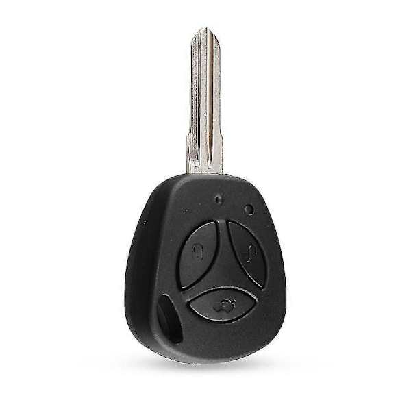 3 Knapper Udskiftning Bilnøgle Skal Til Lada Vesta Granta Priora Kalina Uskåret Auto Blank Fjernbetjening Nøgle Etui Cover Fob