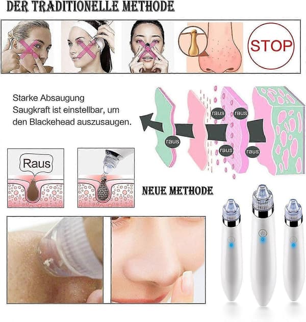 Pormaskfjerner Profesjonell Ansiktspleie Pore Renser Pormask Aknefjerner Pormaskfjerner (rosa)
