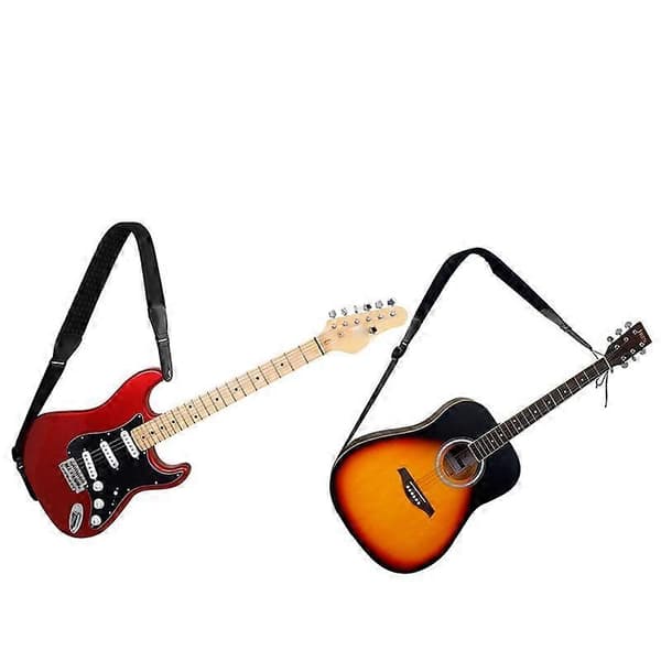 1 st Elektrisk Gitarrrem Akustisk Folk Guitarra Bälte Remmar Personlighet Gitarrremmar Pick Pocket