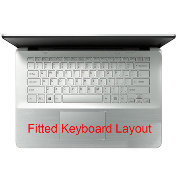 Nyt ultratyndt tastaturcover Keyboard Tpu Protector Skin til Sonyvaio Svf14a