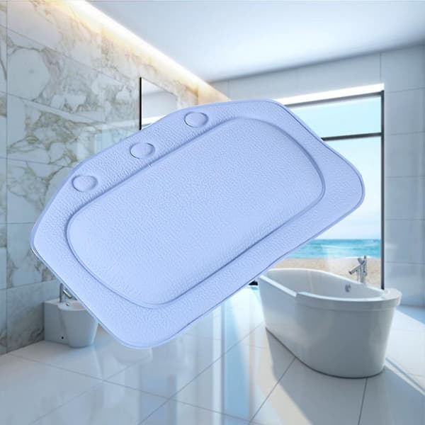 Badekar Pute Vanntett Pvc Bad Med Sugerhode (blå)