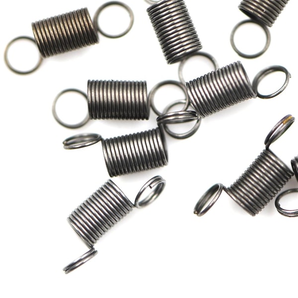 Högkvalitativa 10 st/paket Rostfritt Stål Dubbelkrok Liten Spännfjäder Spiralspännfjäder Stål Mini Fjäder