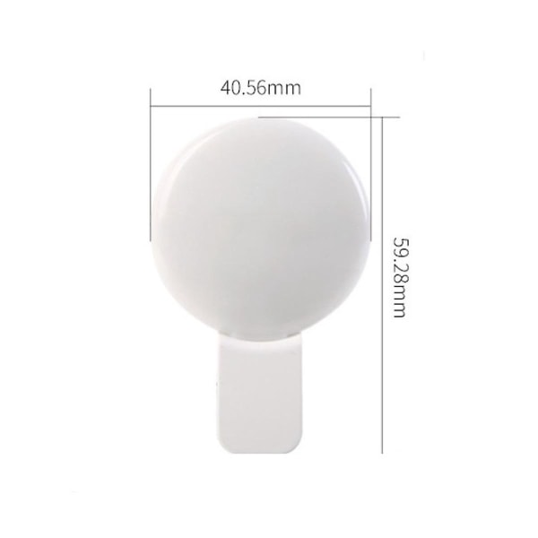 Mobiltelefon Fyld Flash Lens Lys Lampe Clip Tre stop dæmpning Mini Holdbar Praktisk 10 LED Selfi