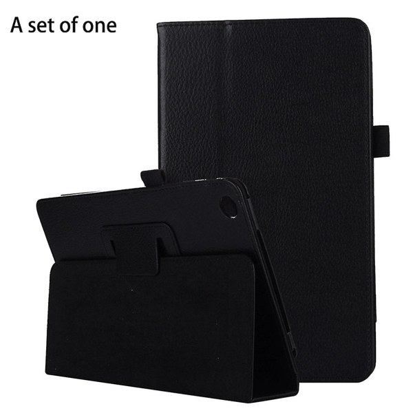 2x Tablet Case Tablet Case Flip Tablet Stativ för Tab M7 Tb-7305f/7305x 7-tums Tablet PC- case (svart