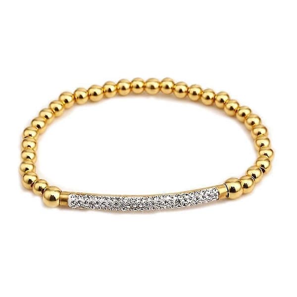 Klassisk Perlearmbånd Zirkon Rhinestone Armring Stræk Kæder Til Kvinder