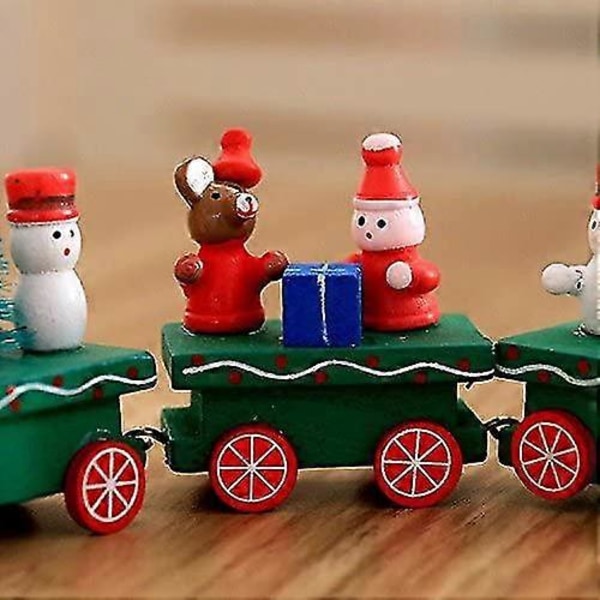 Mini Puinen Juna Joulukoristelahjaksi
