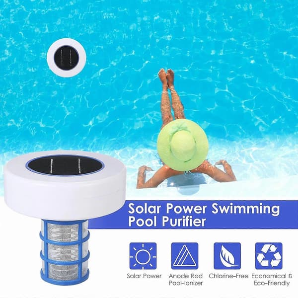 Solar Pool-Ionizer Kobber Sølv Ion Swimmingpool Renser Vandrenser