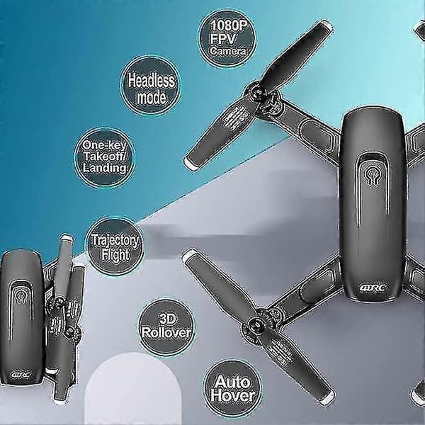4drc Drone med 1080p HD-kamera til voksne begyndere, til børn 2 batterier