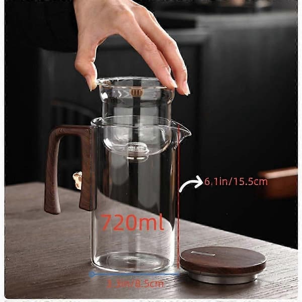 Magnetisk Filtrering Tekande Automatisk Te Separation Lille Talje Design Glas Tekande til Kontor U