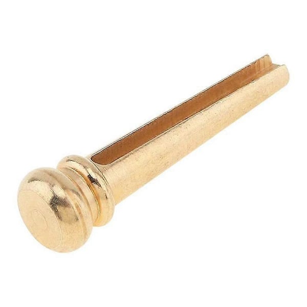Guldbrons Gitarrbro Saddlar med Bro Stift Set för 6-Strängad Akustisk Gitarr Ersättning