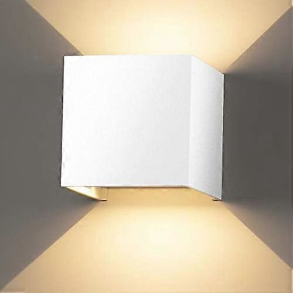 LED Væglampe 12W Indendørs LED Op Ned Dæmpbar Varm Hvid LED Udendørs Væglampe IP65 Vandtæt Væglampe