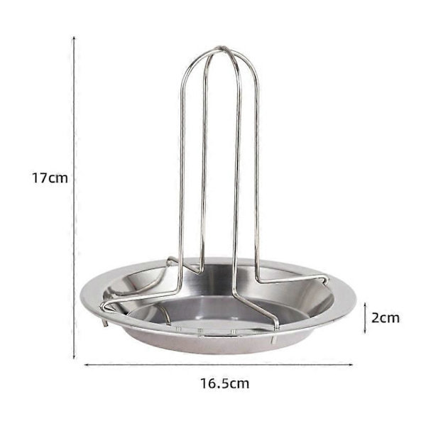 Vertikal kyllingeholder Rustfrit stål non-stick kyllingeholder til stegning af kylling