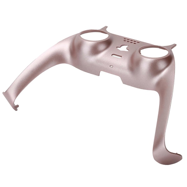 Dekorativt deksel Stripe Skin Shell Clamp Kontroller Erstatning for PS5 Gamepad Rose Golden