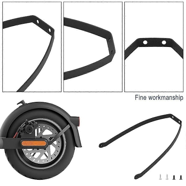 Fäste för 4 Mi4 Pro Elscooter Bakre Hjul Stänkskydd Fäste med Skruvar Ersättning Banmo