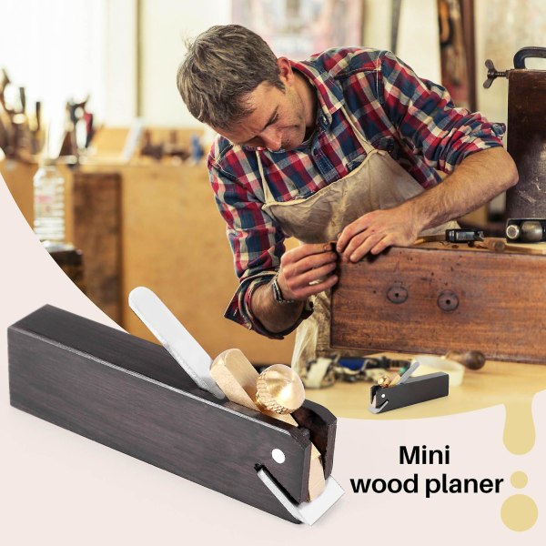 Mini træhåndhøvler Letbetjent træbearbejdningsværktøj Holdbar vinkelhøvl Luthier-værktøj Violin Makin