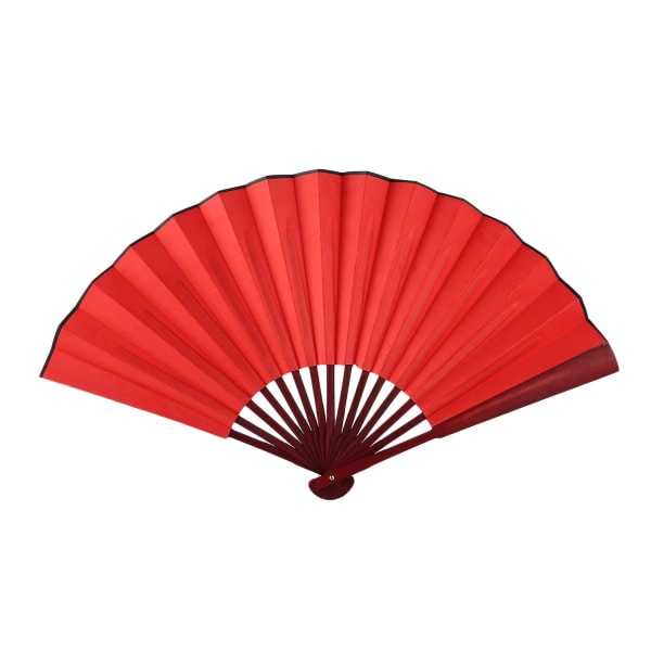 China Fan Fan Fan Dance Sub Blank Silk Silk Fan,gules Red