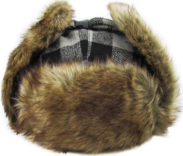 Lumberjack Plaid Aviator Trapper Hatt - Eskimo Bomber Hatt för Kallt Väder