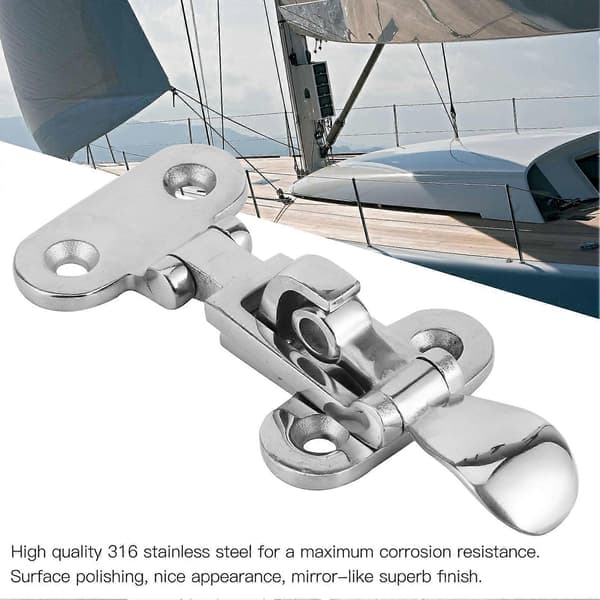 316 Rustfrit Stål Toggle Klemme Lukning Catch Anti Rattle Hasp til Båd Yacht Hardware