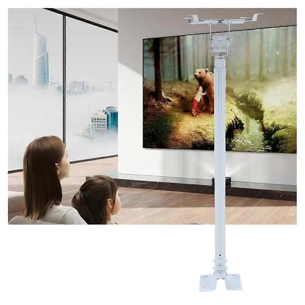 Projektorin ripustin neliöputki 60cm-120cm seinäteline 4-reikäiselle monitoimiselle kätevälle projektorin ripustuskannattimelle