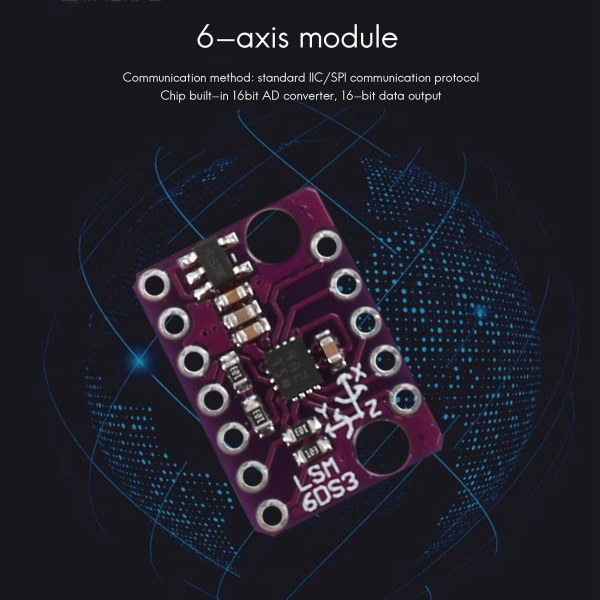 2 stk./sæt Bmi160 Seneste Accelerometer Gyroskop Modul 6 Dof Inertial Målesensorer