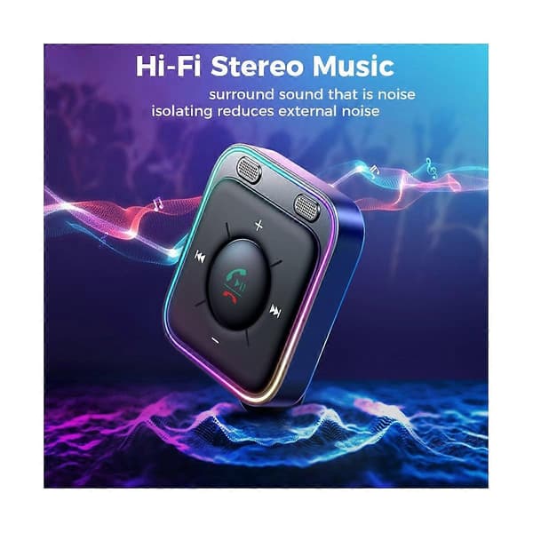 Bluetooth 5.3 Biladapter Forbedret Dobbel Mikrofon ENC Støyreduksjon 3.5mm AUX Lydadapter Bluetoo