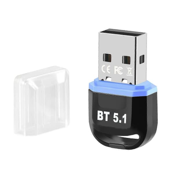 Bluetooth 5.1 Adapter 3Mbps Stærk Stabilitet Kør Gratis Bluetooth Sender Computer USB Adapter