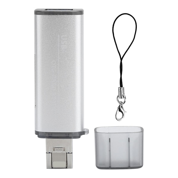 Kortläsare OTG USB3.0 för iOS-gränssnitt/OS X-minne/Litet minneskort U Disk Adapter Silver