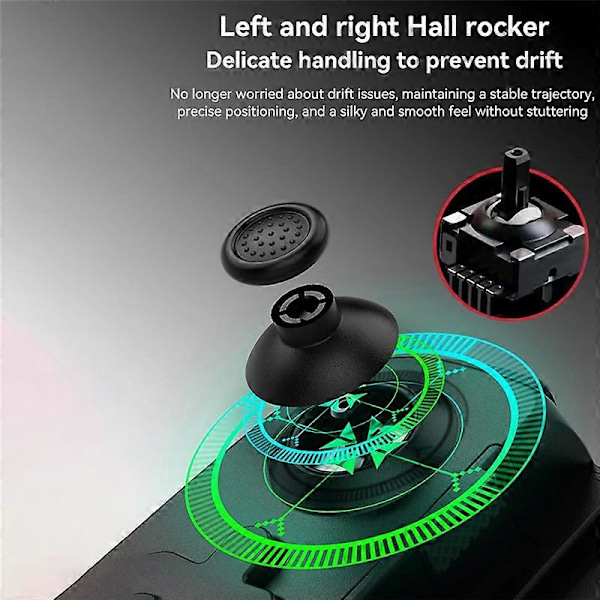 Trådløs spillkontroller Gamepad Bluetooth-tilkoblet Joystick 6-akset vibrasjon for Android//Switch