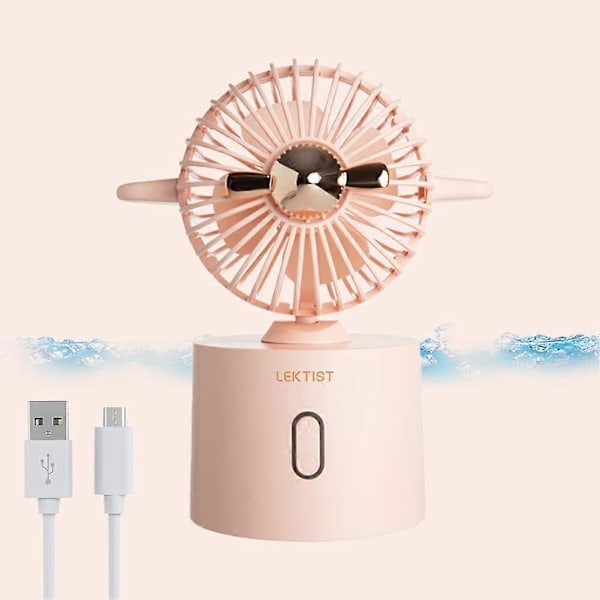 UBIUO Pöytätuuletin USB Pöytätuuletin 3 Nopeutta Retro Lentokone Tuuli Kannettava Tuuletin Monikulmainen Pyörimissäätö Voimakas Hiljainen Käyttö Sopii Kotiin Toimistoon Sänkyyn