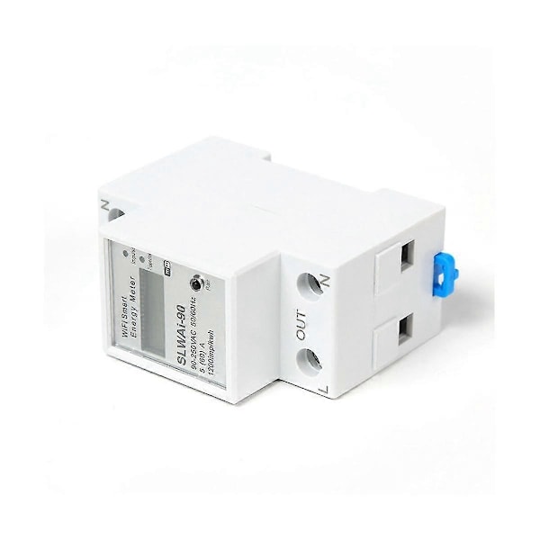 Tuya WIFI DIN-skena Energimätare Smart Fjärrkontroll Strömbrytare Elektronisk Mätare AC 220V Kwh F
