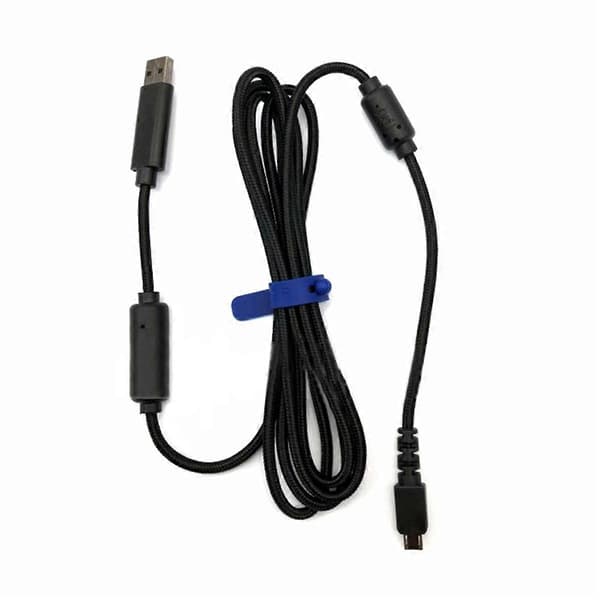 Slitesterk nylonflettet USB-kabel for RAZER RAIJU PS4 spillkontroller