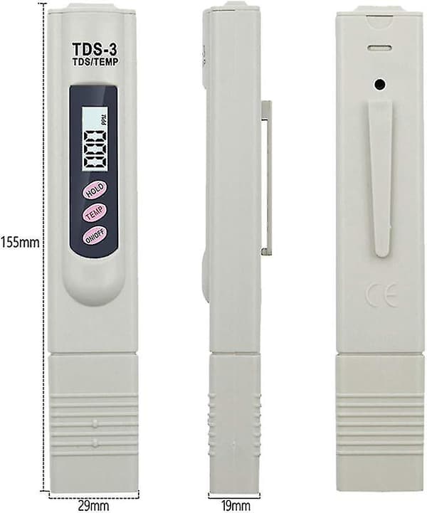 LCD Digital TDS-3 Mätare Temp PPM Testare Penna för Testning av Vattenkvalitet