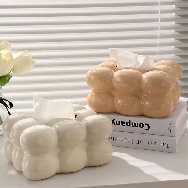 Boble Design Papirserviet Beholder Papir Dispenser Til Badeværelse Spisebord Stilfuld Serviet Organizer Dekorativ Serviet, B