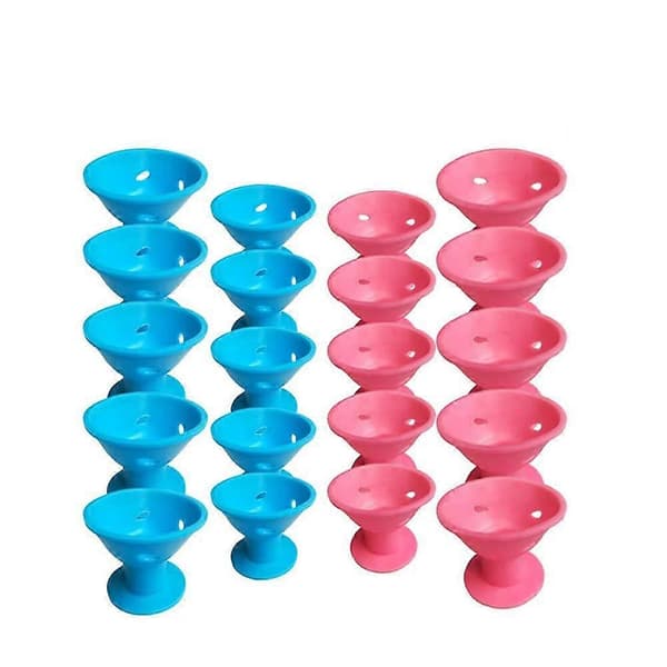 Silikone Hår Curlers, Nat Curlers, 20 Stk Silikone Hår Curlers, Hår Curlers Bløde Ruller