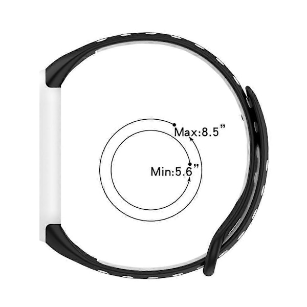 Udskiftningsremme Kompatible med Xiaomi Band 7 Bløde Silikone Armbånd Justerbar Håndledsrem til Kvinder Mænd