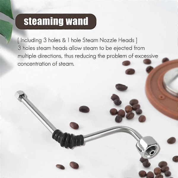 Dampstangs for Delonghi EC680/EC685, Rancilio kaffemaskin, oppgradering med ekstra 3-hulls dampdyse
