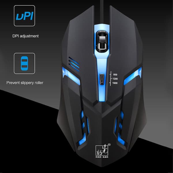 K2 Farverig Lys Justerbar DPI Optisk Trådløs Computer Notebook Gaming Mus