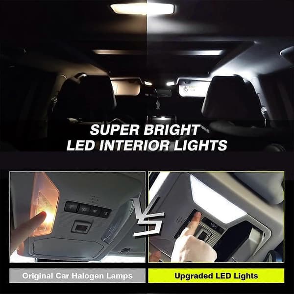 1 Sett Innvendig LED Taklampe SMD Ultra Lys Kuppel Leselys