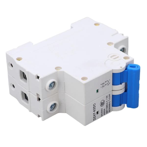 DC Miniatyrstrømbryter Oppgradert 2P 500V Luft for Solcelle PV System Paneler Nett 50A YEMAA